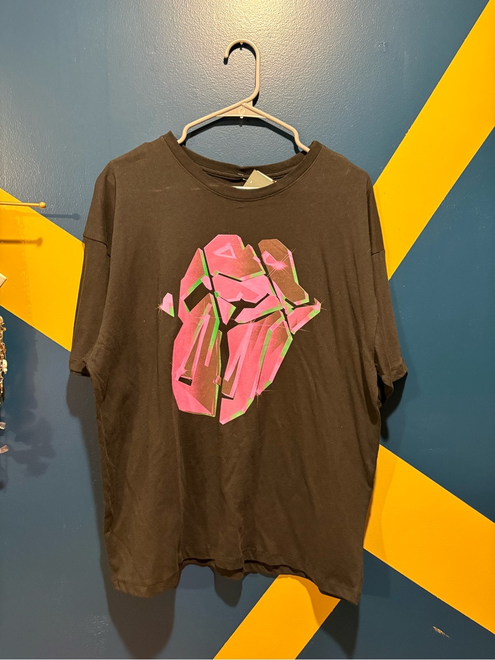 The Rolling Stones Black Short Sleeve Graphic Tee NWT